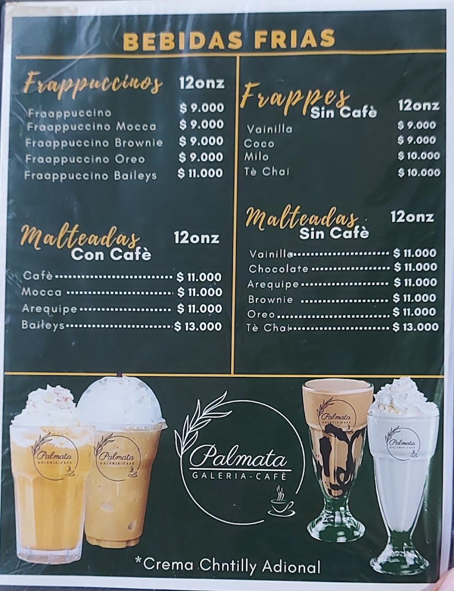 Palmata Menu 4