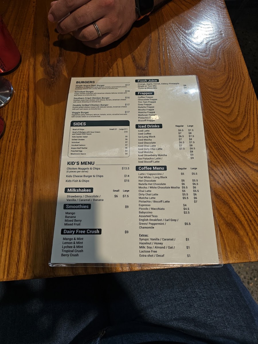 Le Grove Cafe Menu 1
