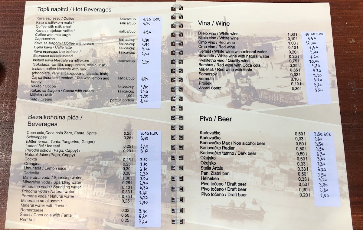 San Marino Menu 8