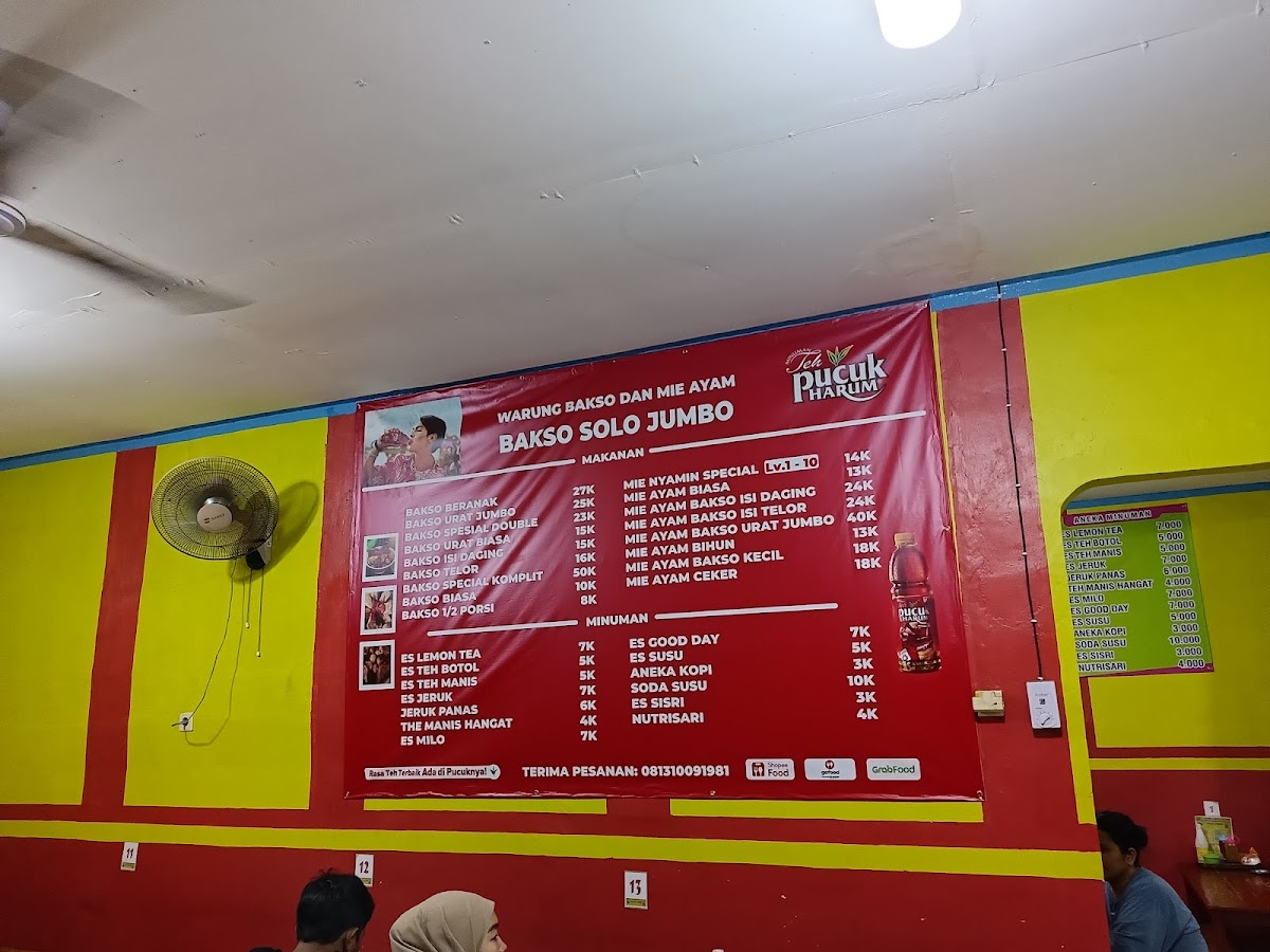 Warung Bakso Solo JUMBO Menu 1