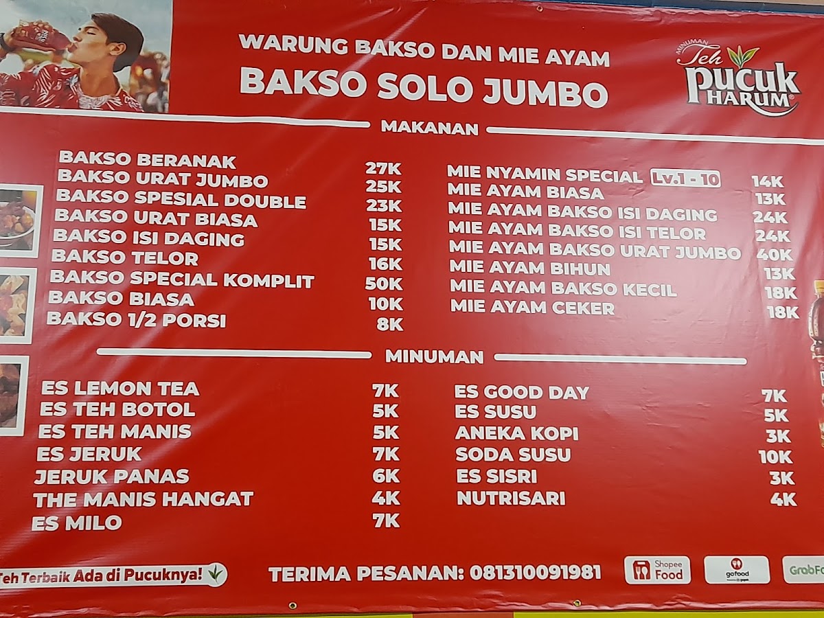 Warung Bakso Solo JUMBO Menu 2