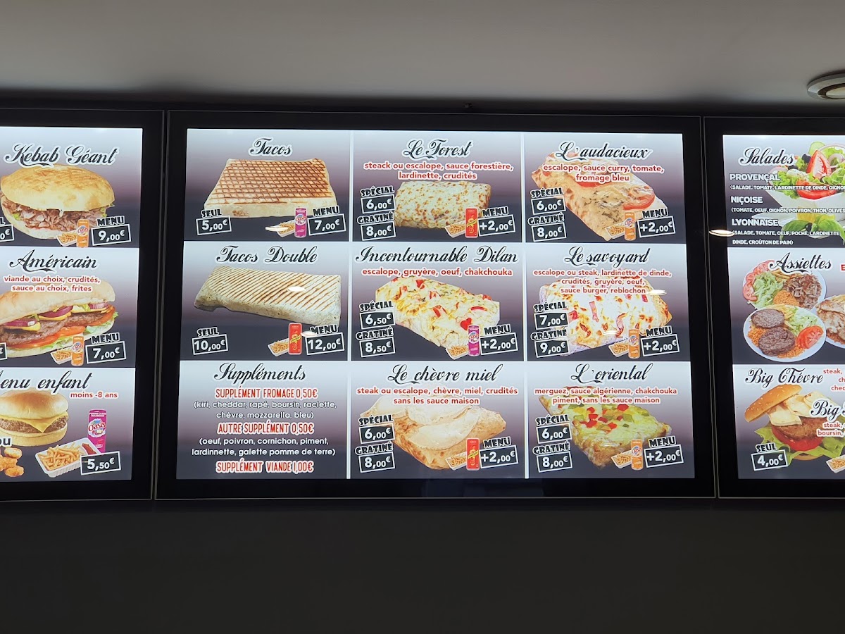Chez Dilan Menu 8