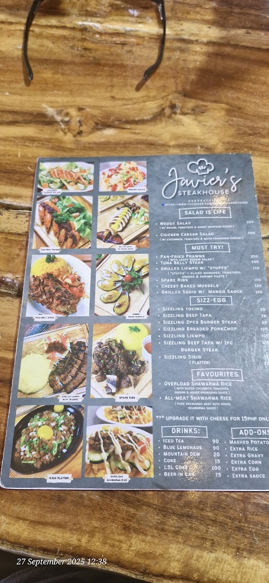 Javier’s Kitchen Menu 4