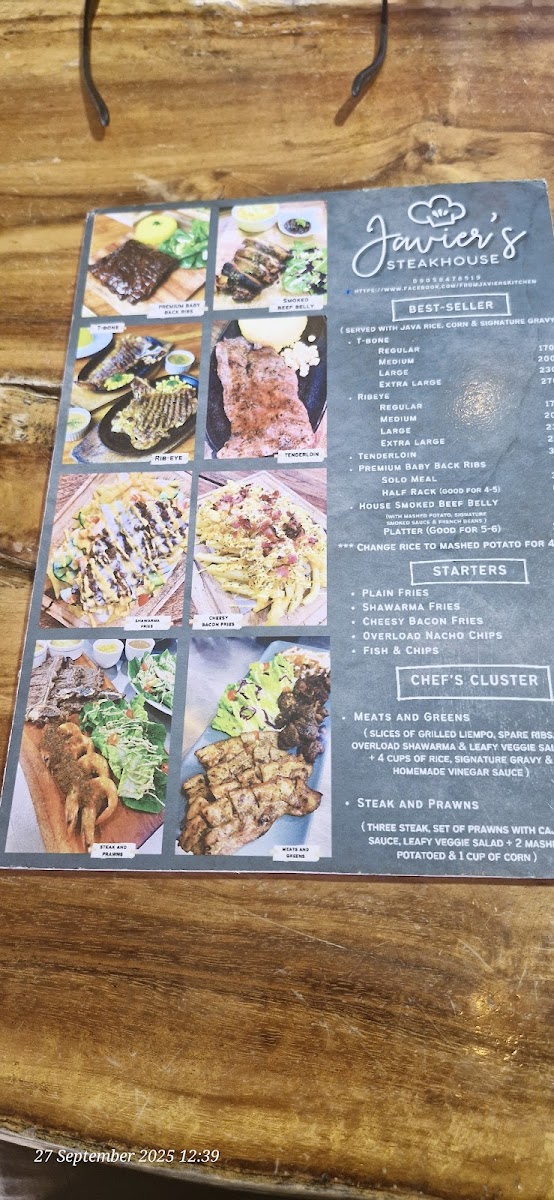 Javier’s Kitchen Menu 5