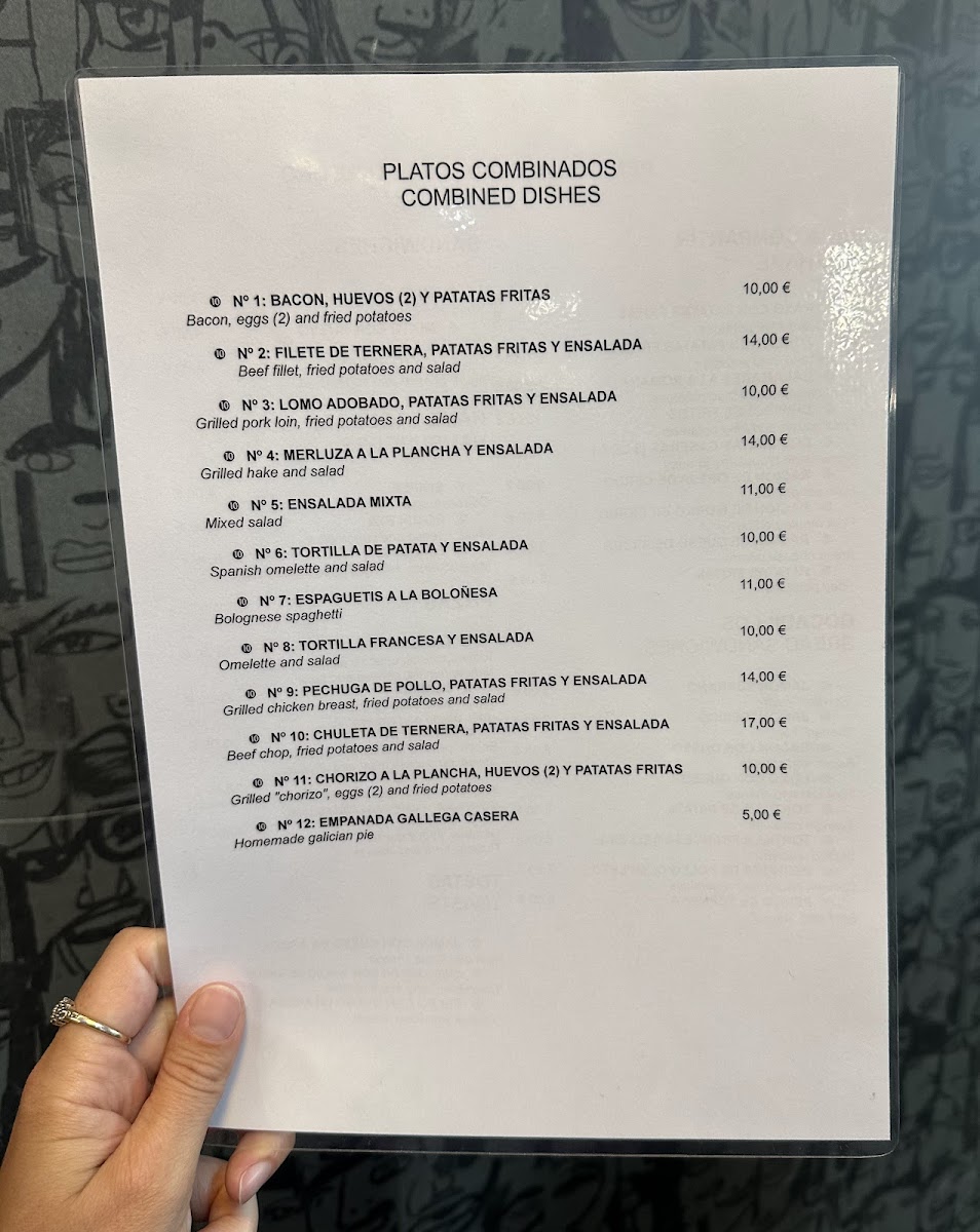 O Retiro Arzua s.l Menu 2