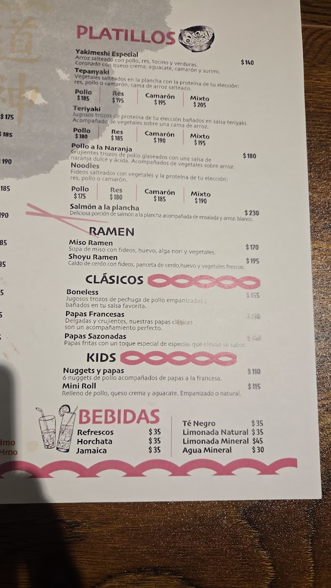 SHINTO Menu 5