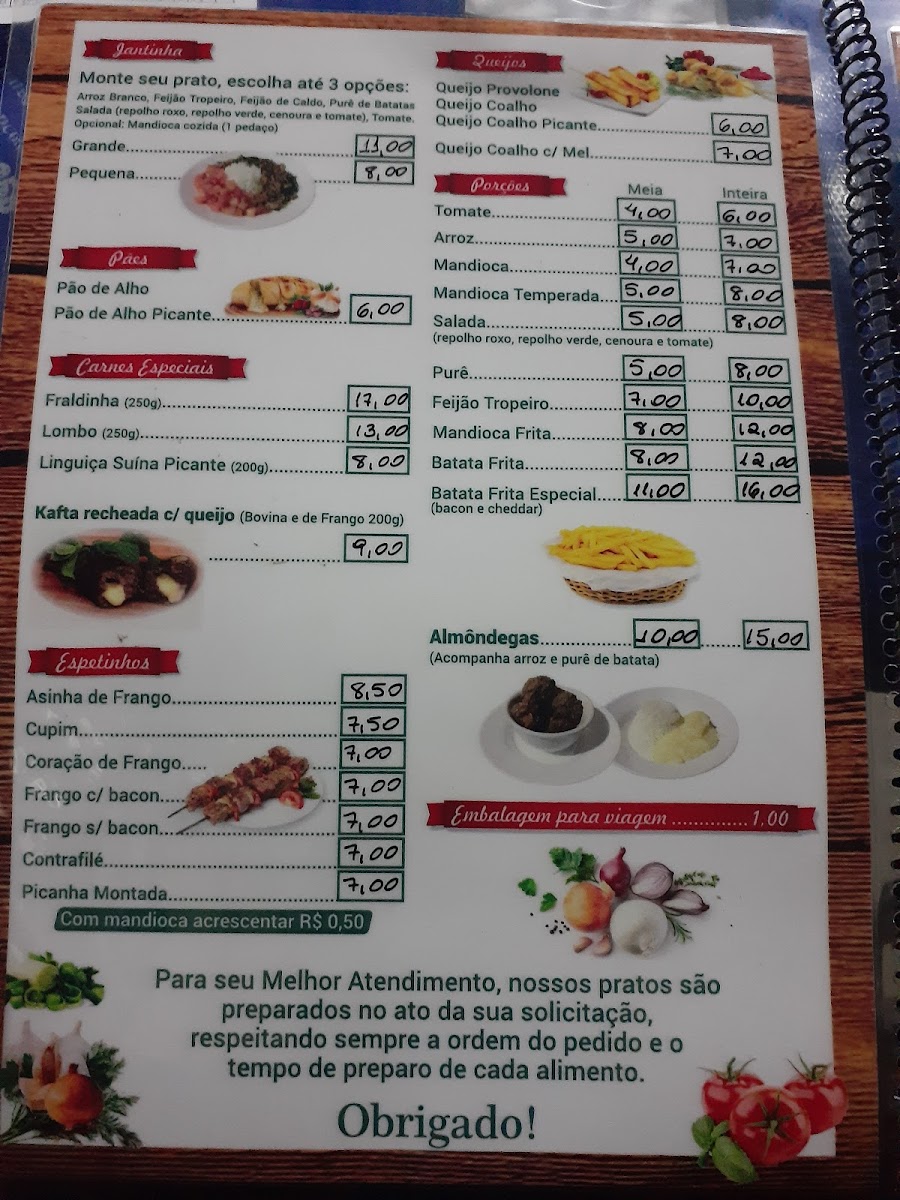 Espetim Miguelito Menu 1