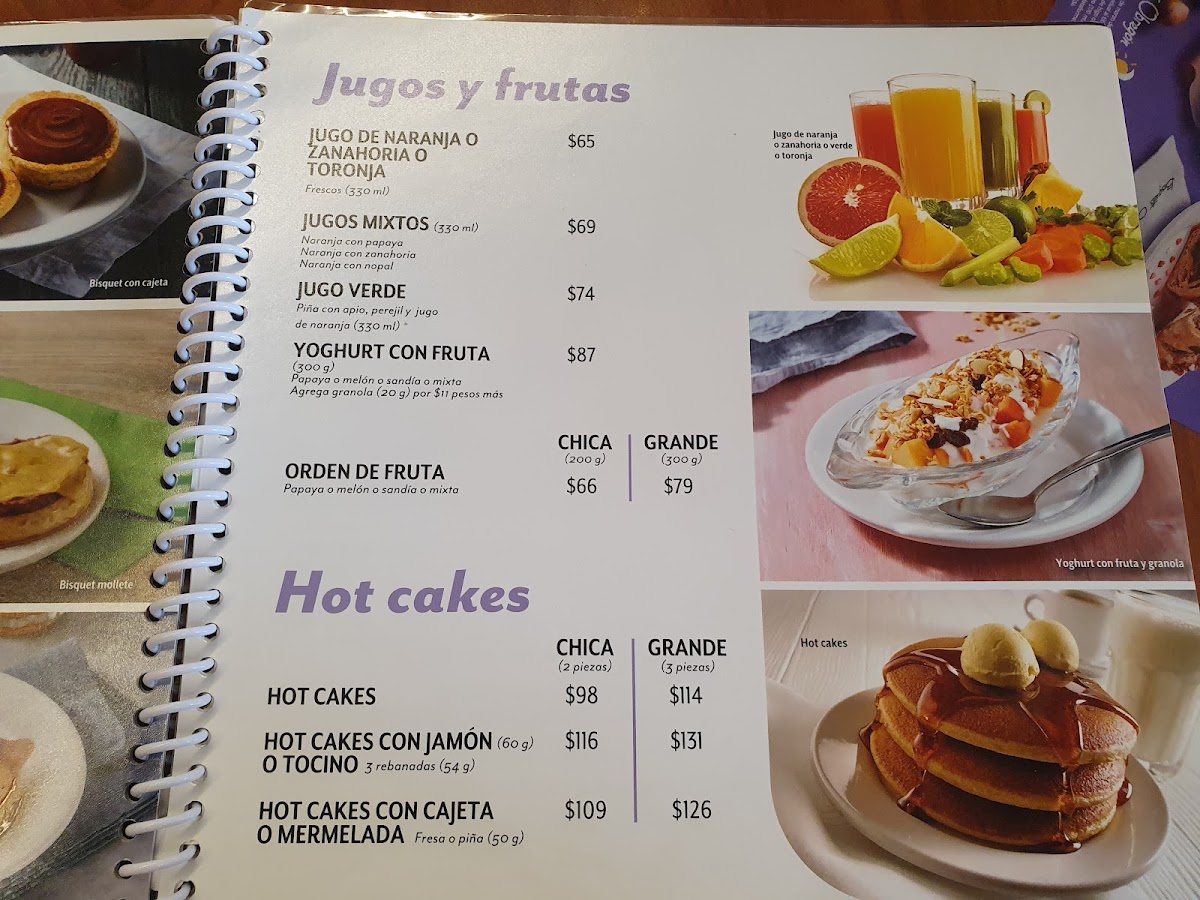 Los Bisquets Obregon Menu 1
