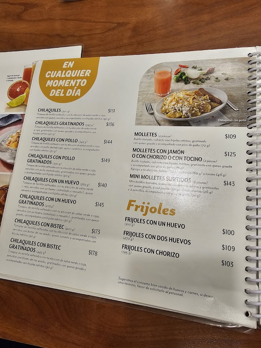Los Bisquets Obregon Menu 2