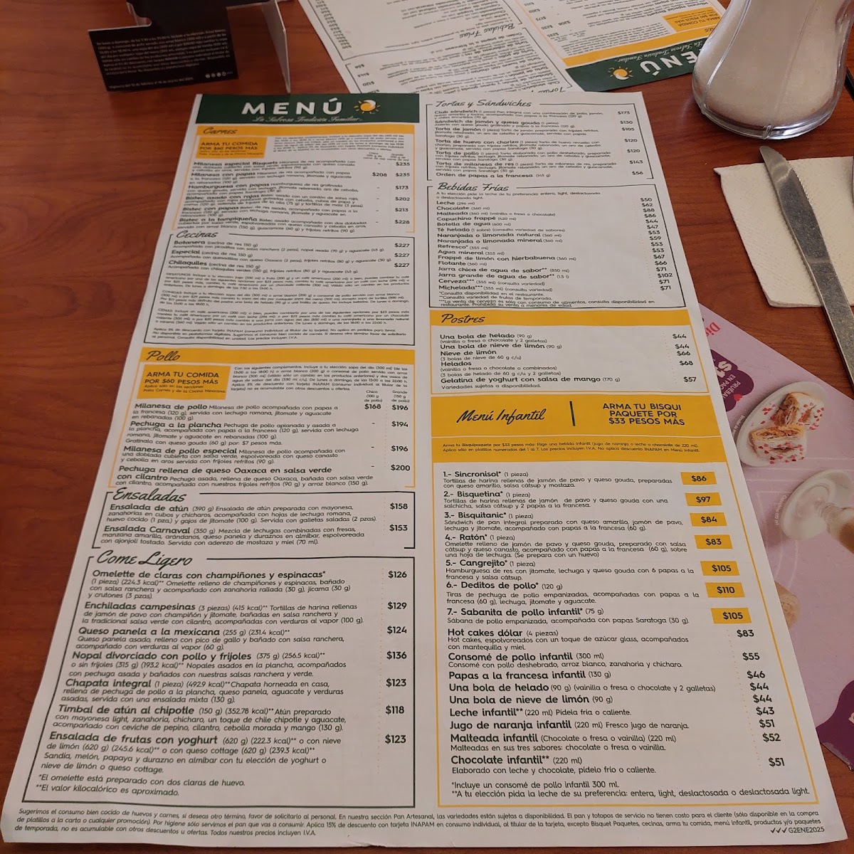 Los Bisquets Obregon Menu 4