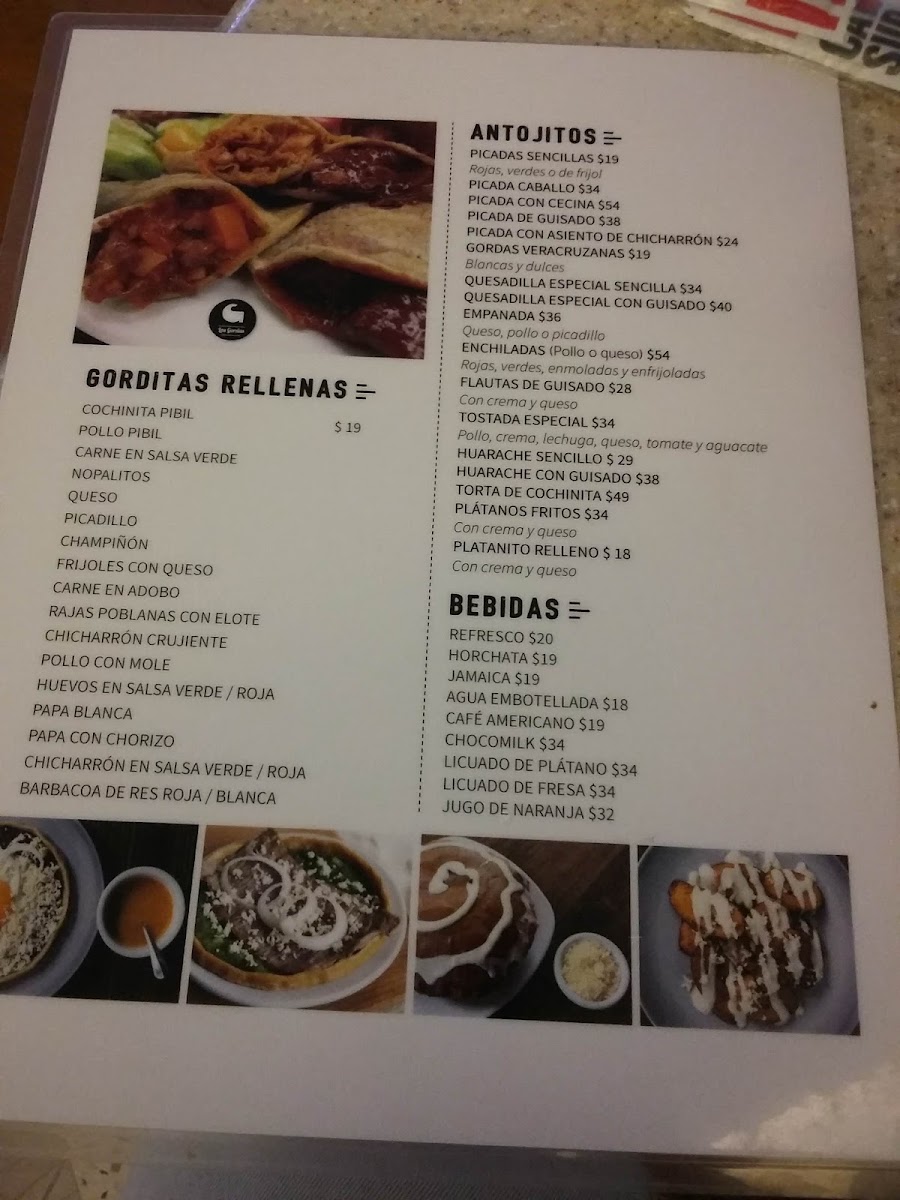 Taqueria Tom-Mix Menu 1