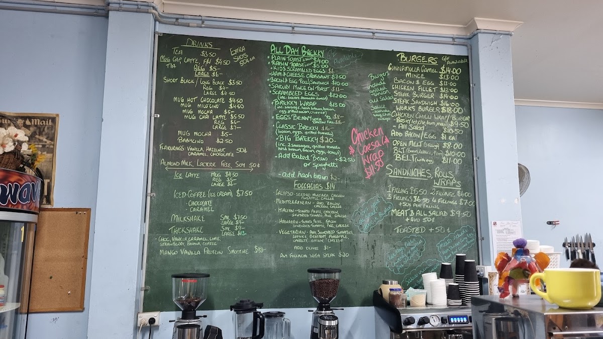 Cunnamulla Coffee Shop Menu 3