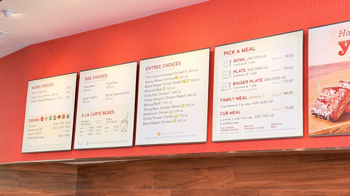 Panda Express Menu 2