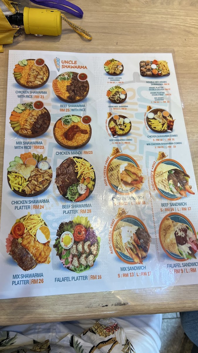 Uncle Shawarma Menu 10