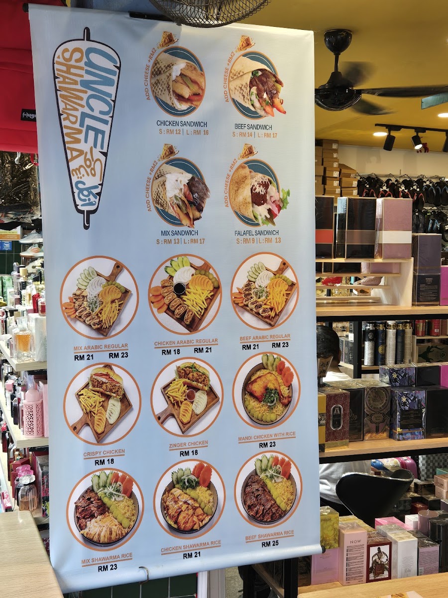 Uncle Shawarma Menu 2