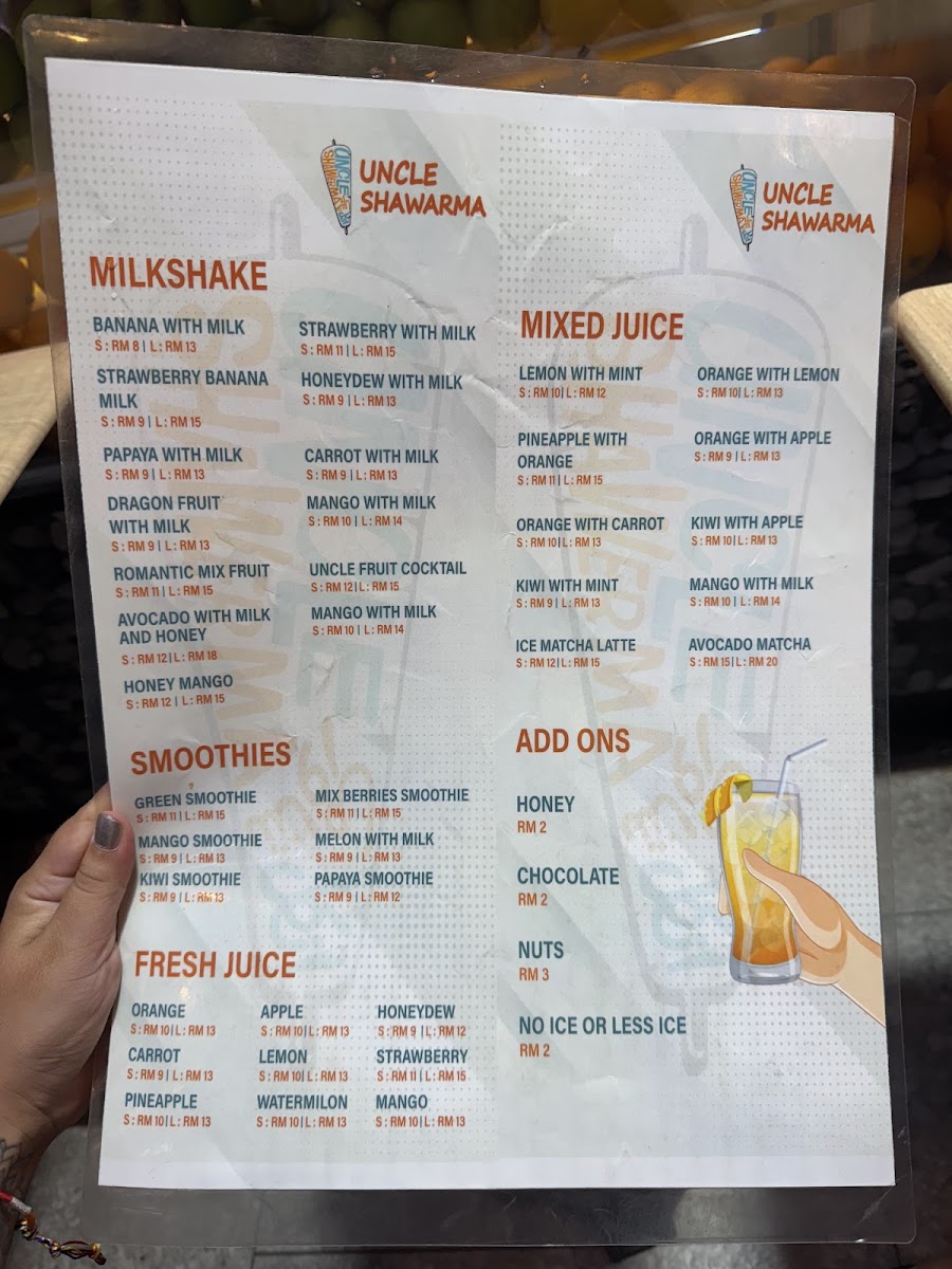 Uncle Shawarma Menu 7