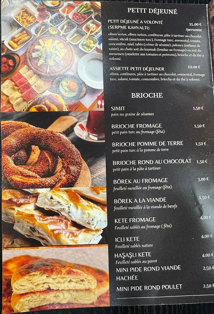 Délice Anatolie Menu 2