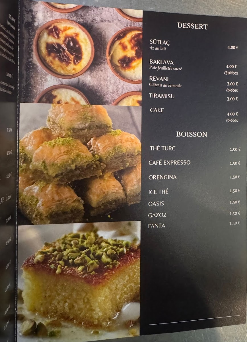 Délice Anatolie Menu 3