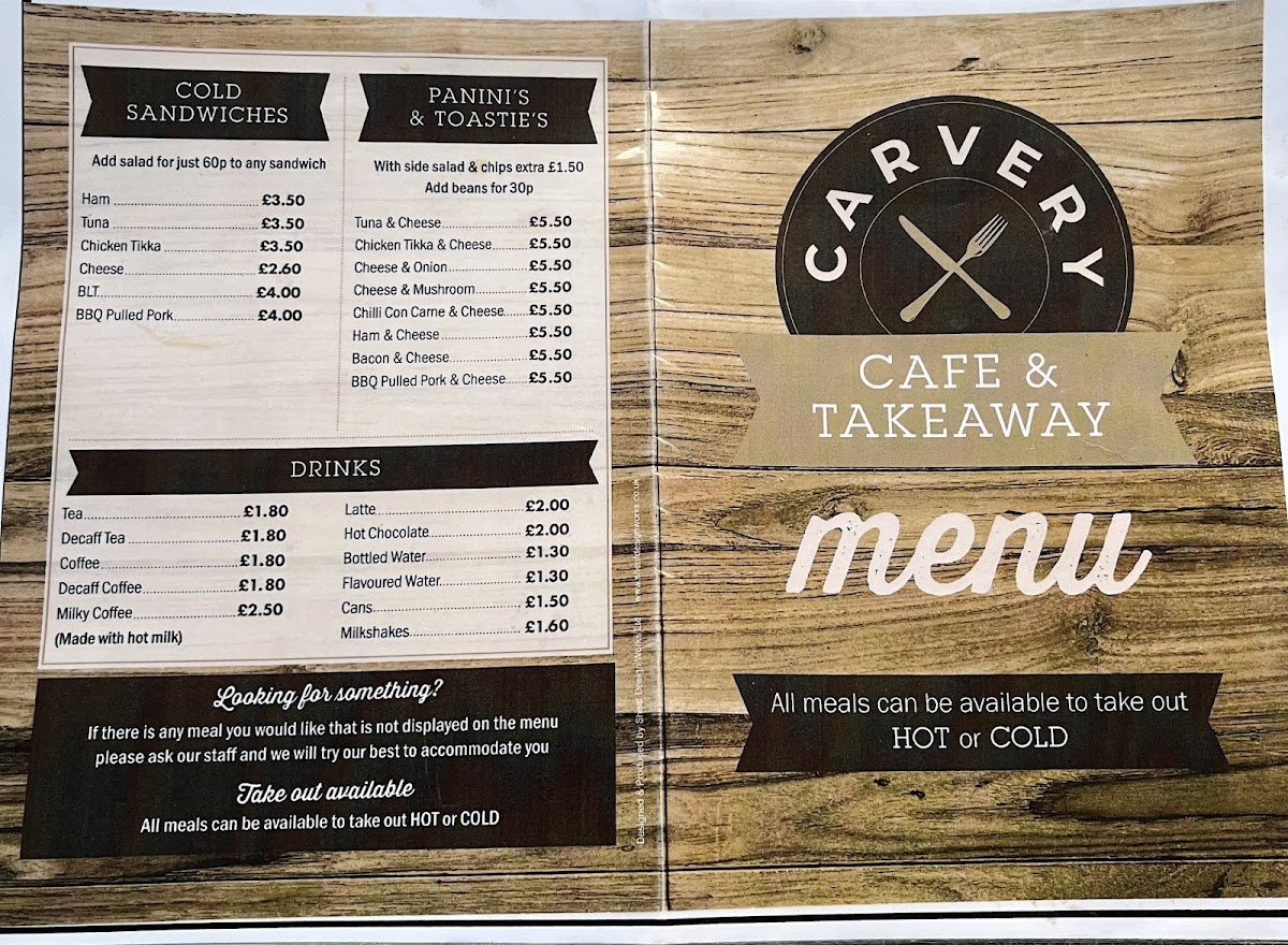 Carvery Cafe Castleford Menu 2