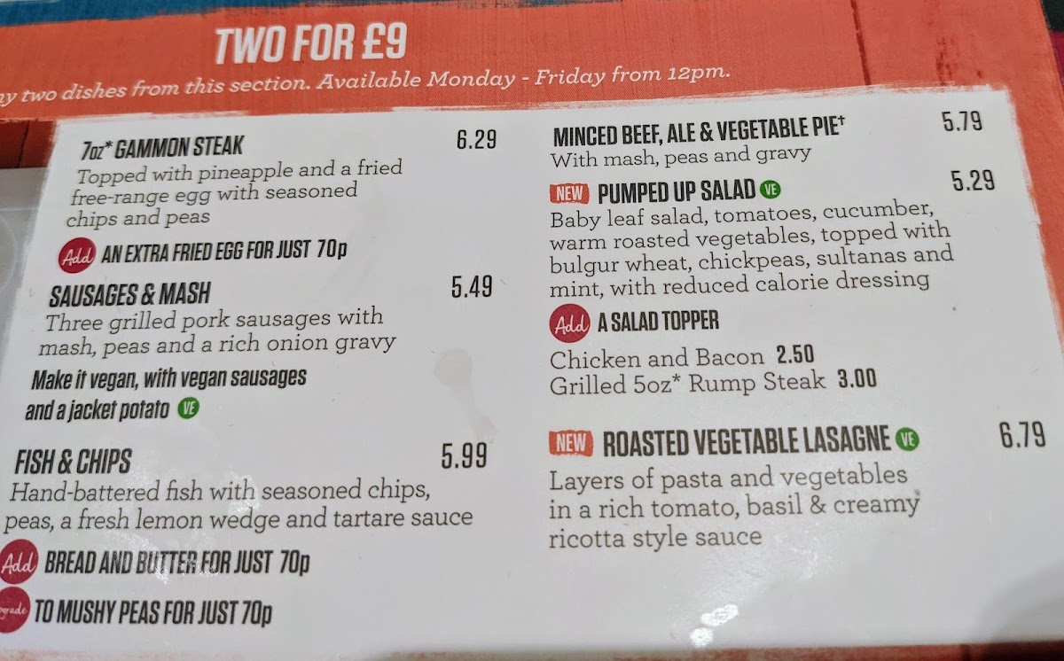 The Stenson Fields Menu 1