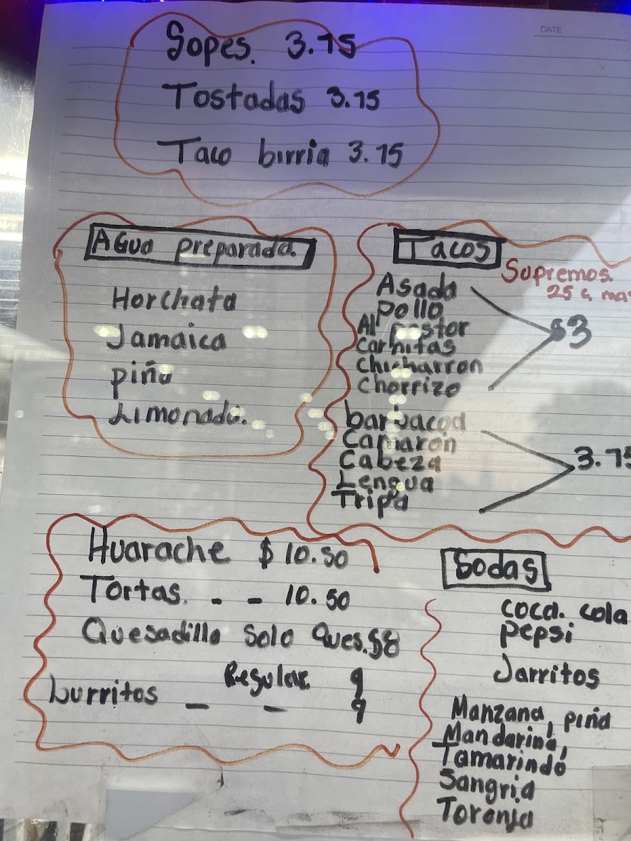 Taqueria olivos llc Menu 2