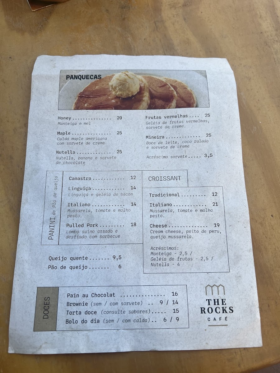 The Rocks Café Menu 3