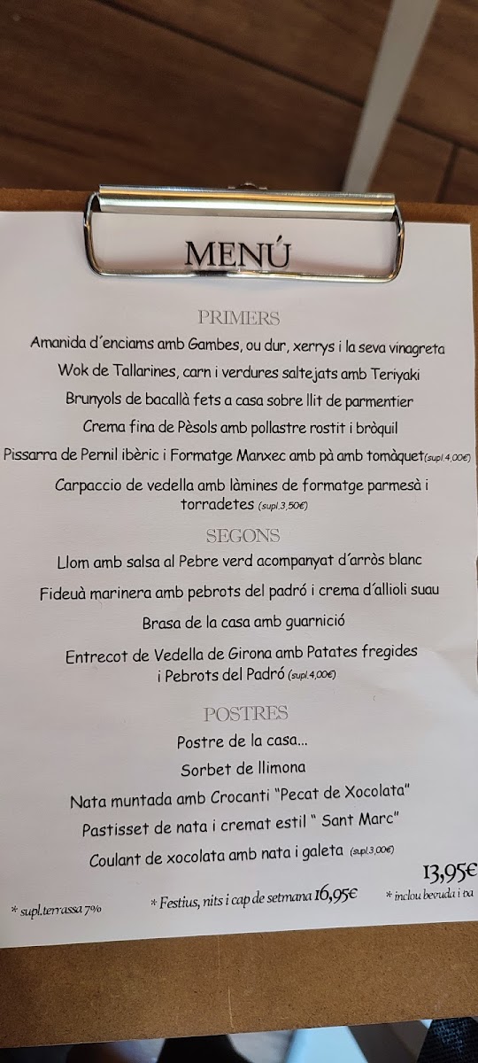 Da Vinci - Girona Menu 4
