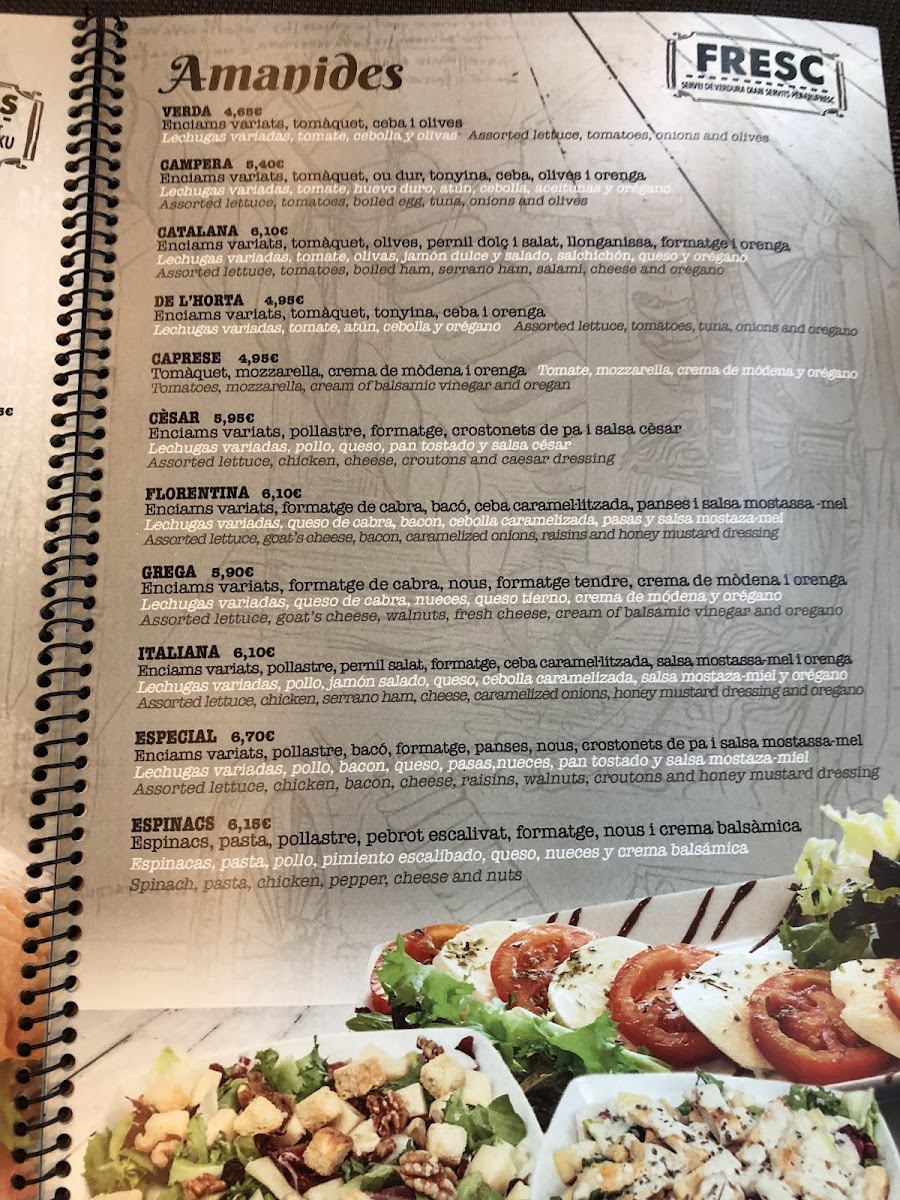 Da Vinci - Girona Menu 6