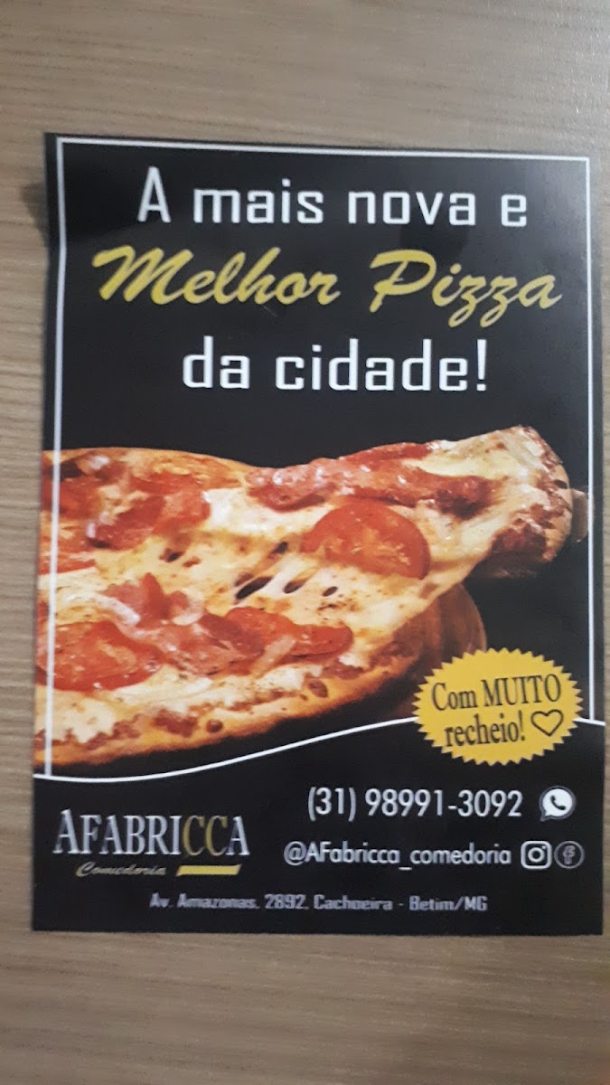 AFabricca Gourmet Kiosque Menu 1