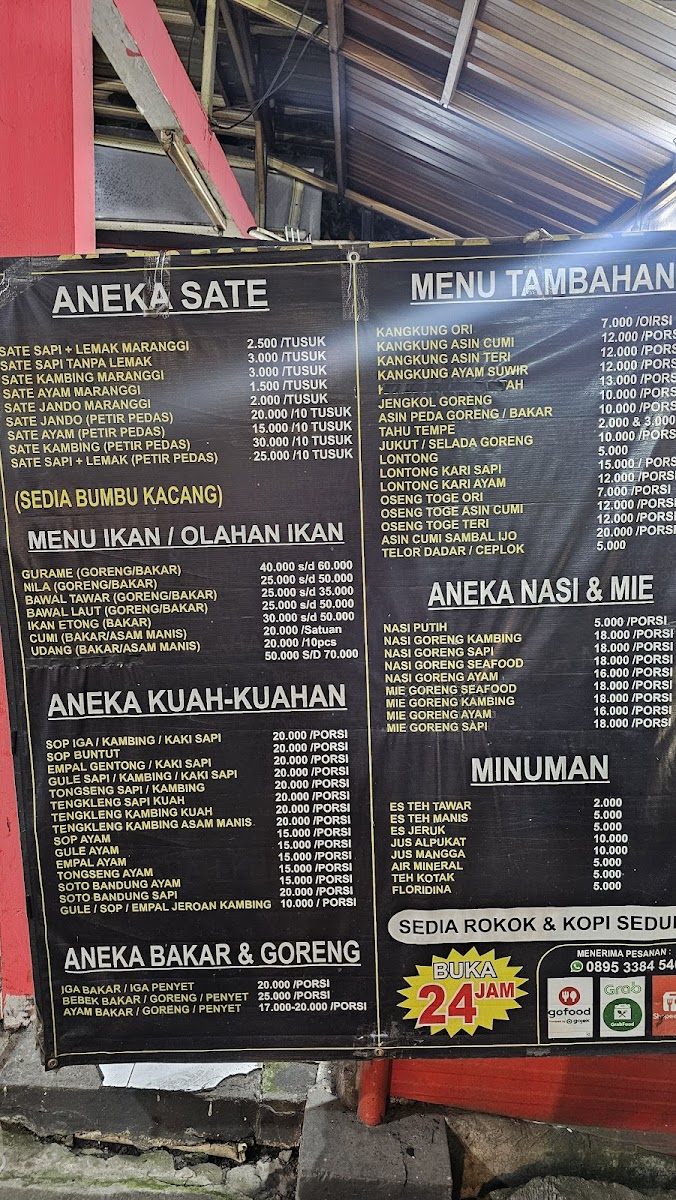 sate maranggi si jempol Menu 2