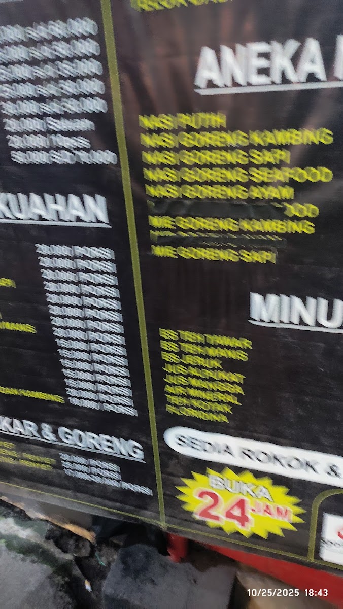 sate maranggi si jempol Menu 7