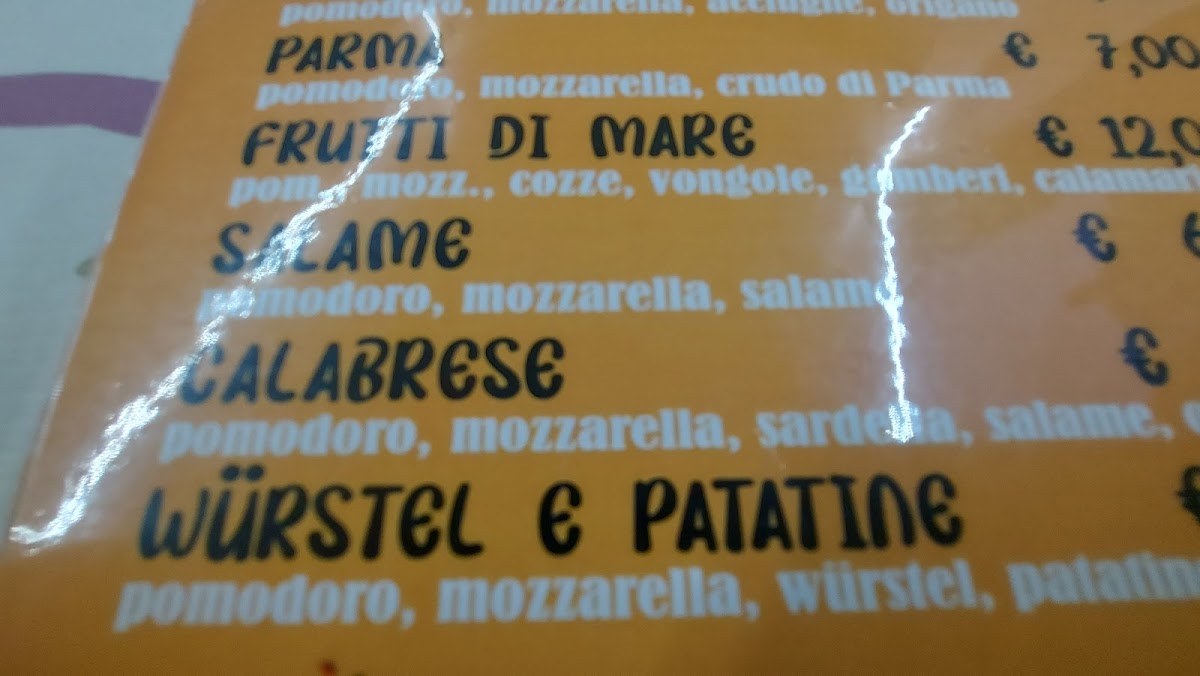 Ohimà che pizza Menu 6