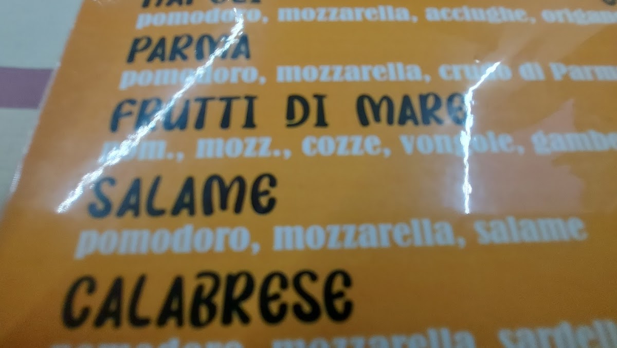 Ohimà che pizza Menu 7