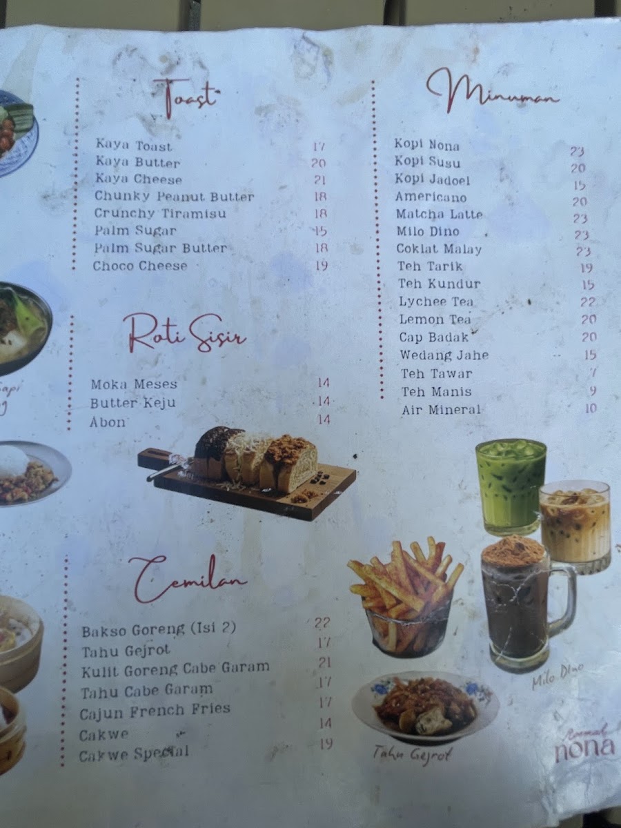 Roemah Nona Menu 7