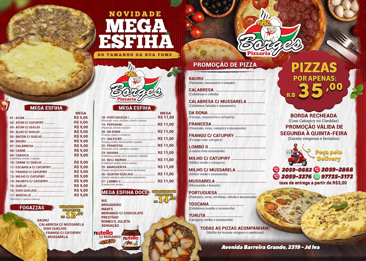 Pizzaria Borges Menu 1