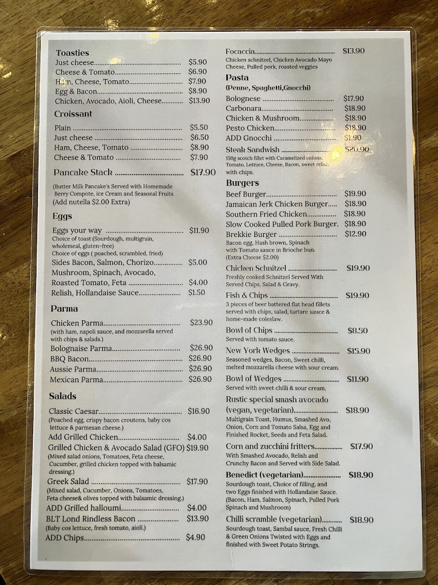 Rustic Corner cafe Menu 10