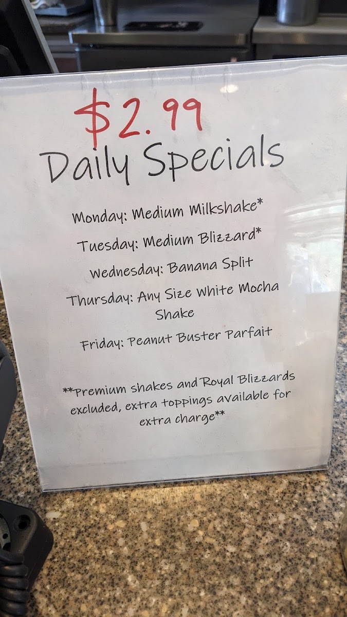 Dairy Queen Grill & Chill Menu 1