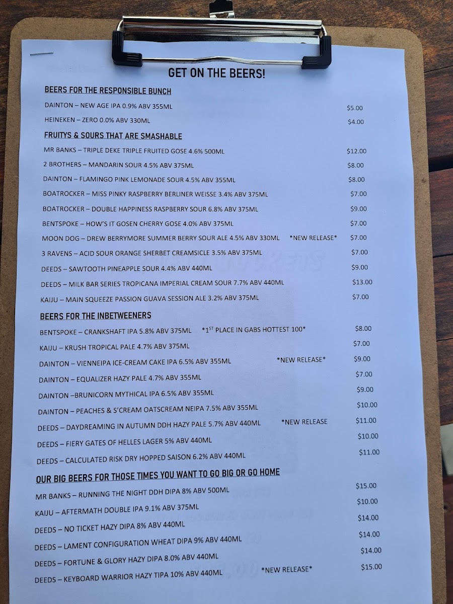 Round About Cafe Menu 4