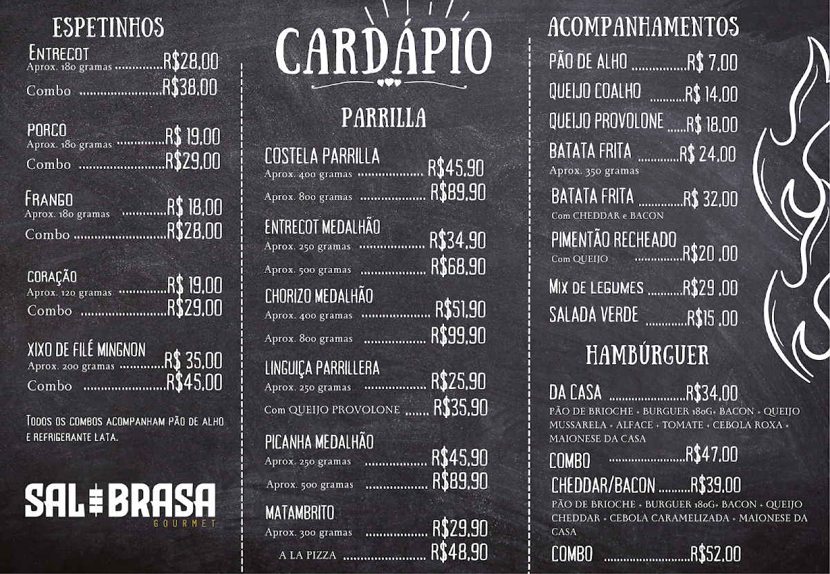 Sal e Brasa Gourmet Menu 1