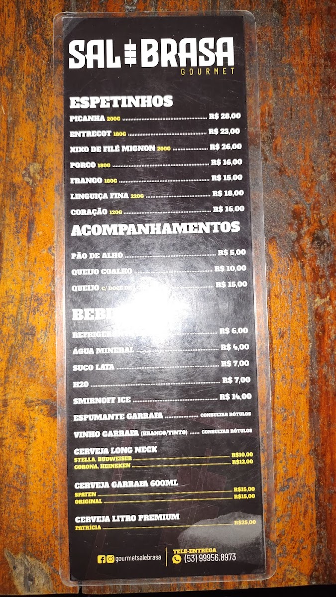 Sal e Brasa Gourmet Menu 3