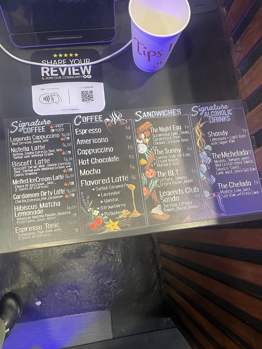 Legends Cafe & Creamery Menu 4