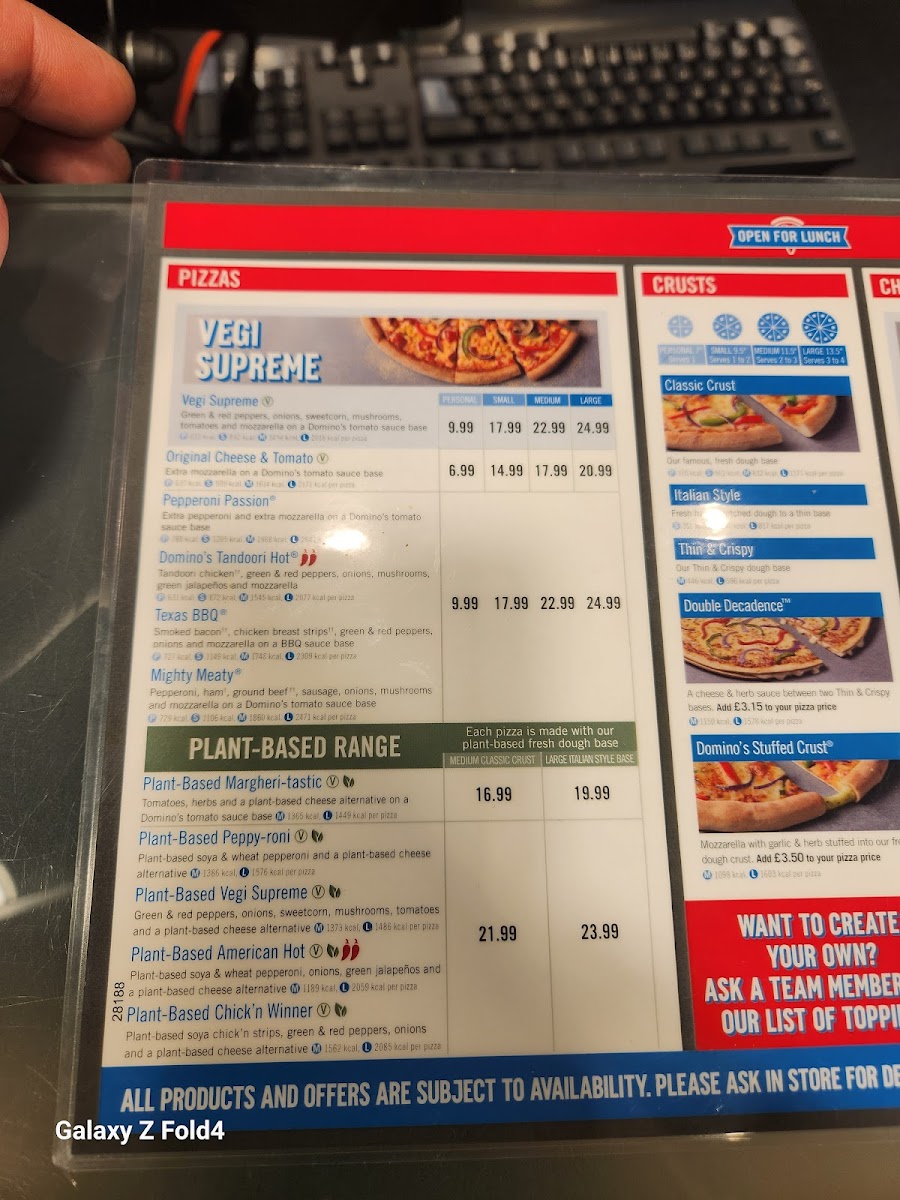 Domino's Pizza - London - Dartford Menu 2