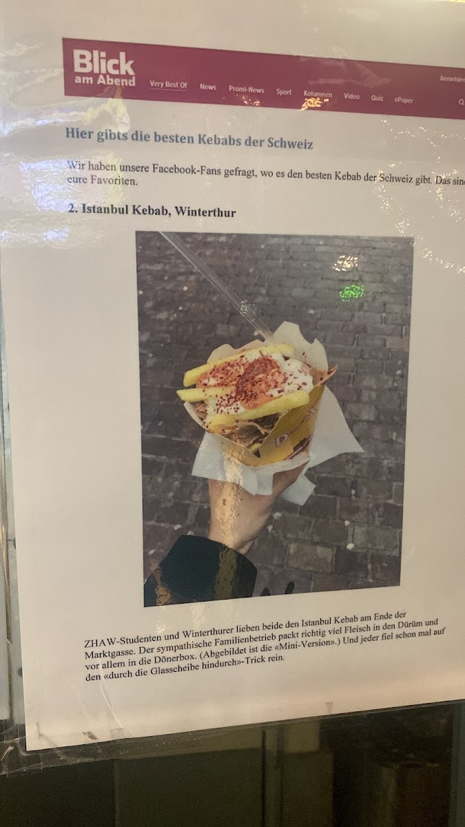 Istanbul Döner Kebap Menu 1