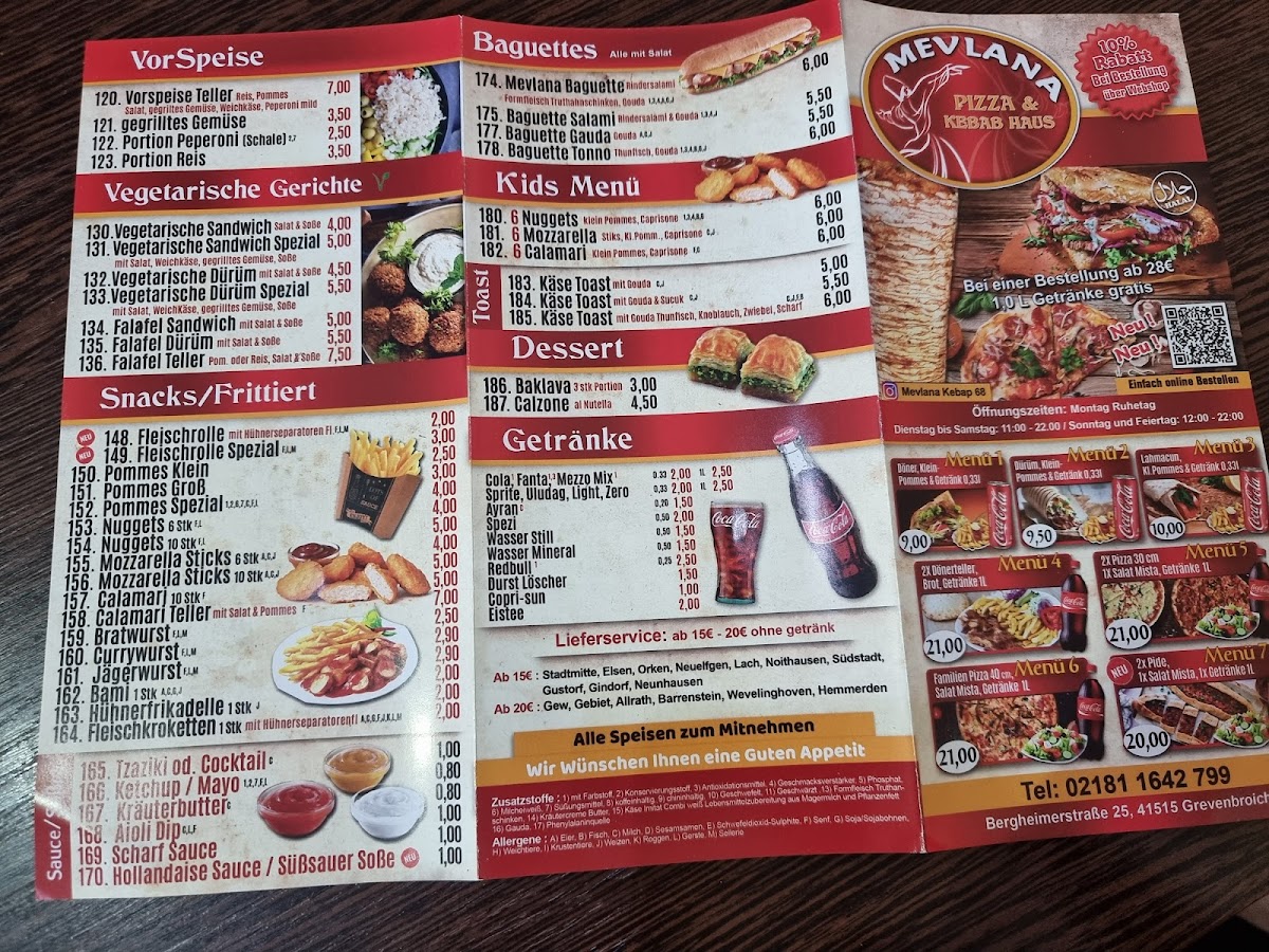 Mevlana Pizza und Kebap Haus Menu 4