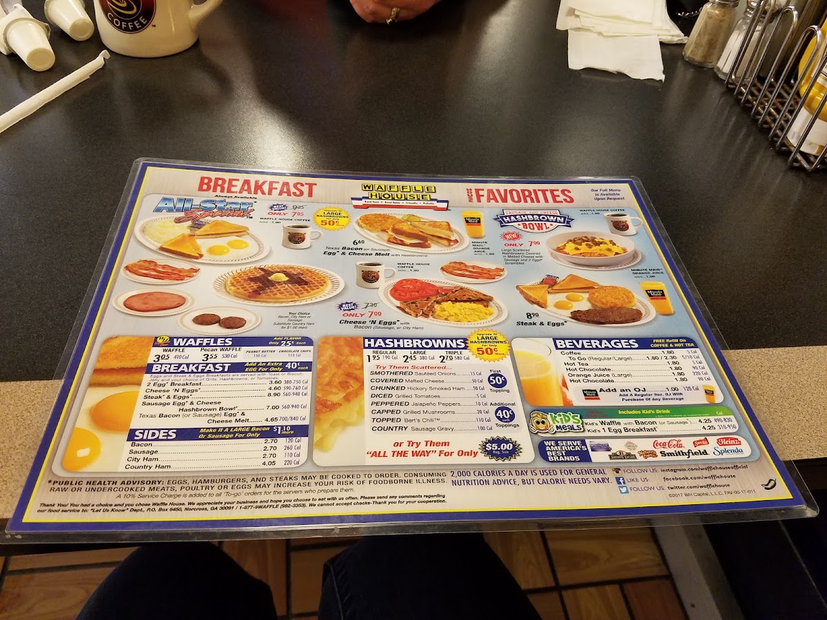 Waffle House Menu 7