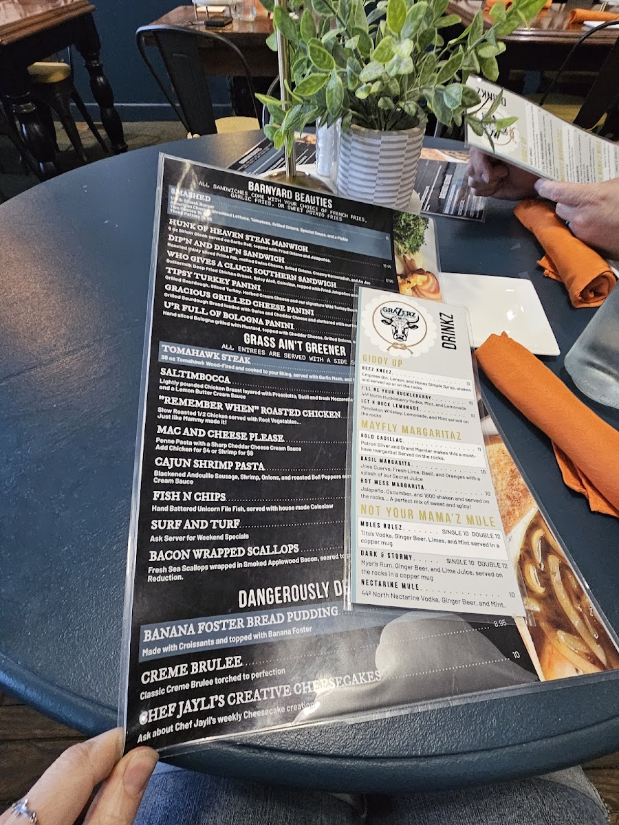 Grazerz Grub and Pub at Fall River Hotel Menu 8