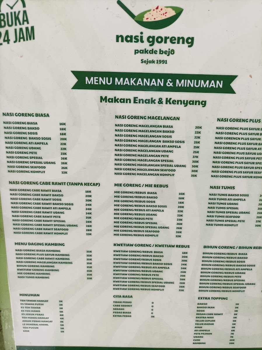 Nasi Goreng Pakde Bejo Menu 7