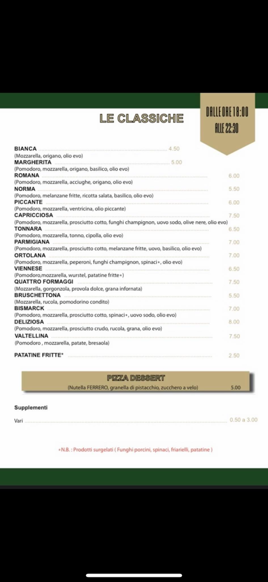 L'Antico Granaio Menu 2