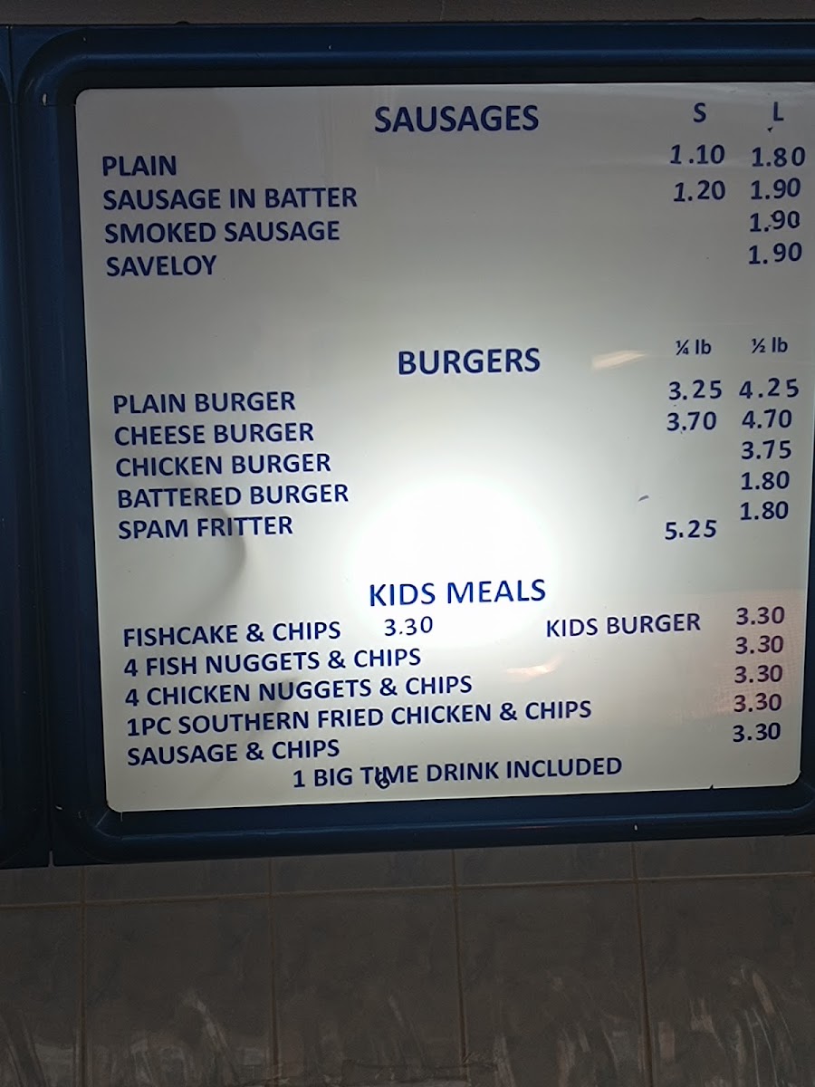 Eaton Plaice Menu 3
