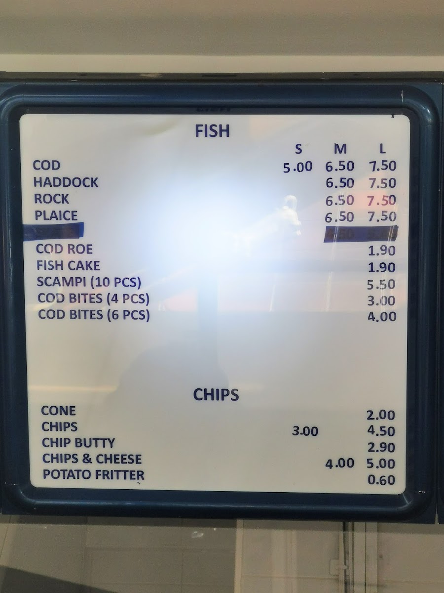 Eaton Plaice Menu 5